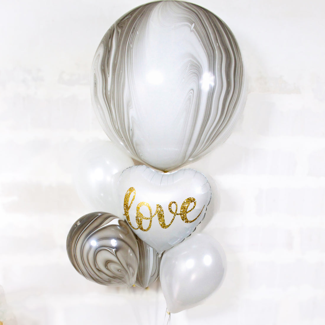 Bouquet de globos LOVE negro