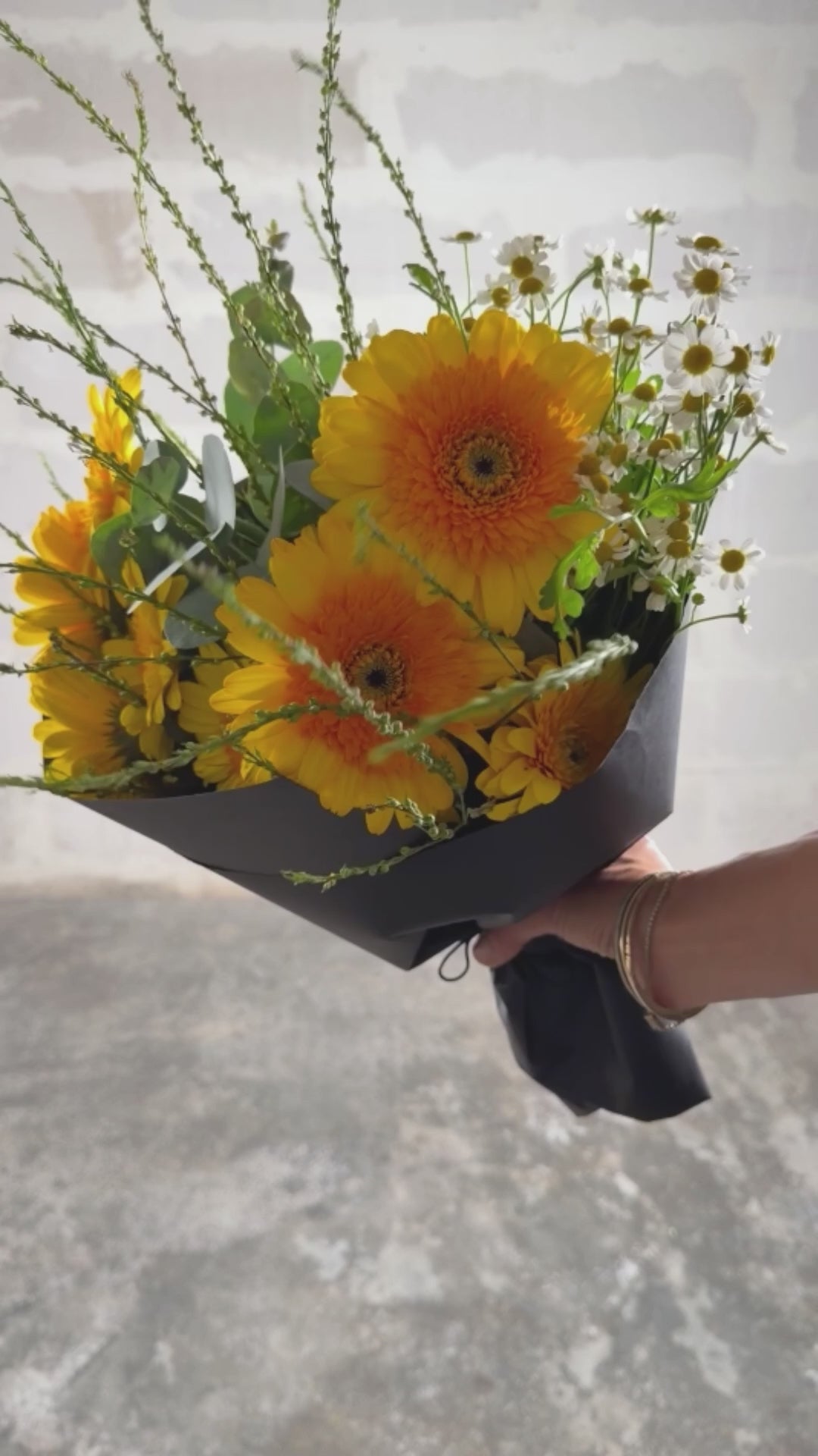Atado de 10 Gerberas | Flores Amarillas